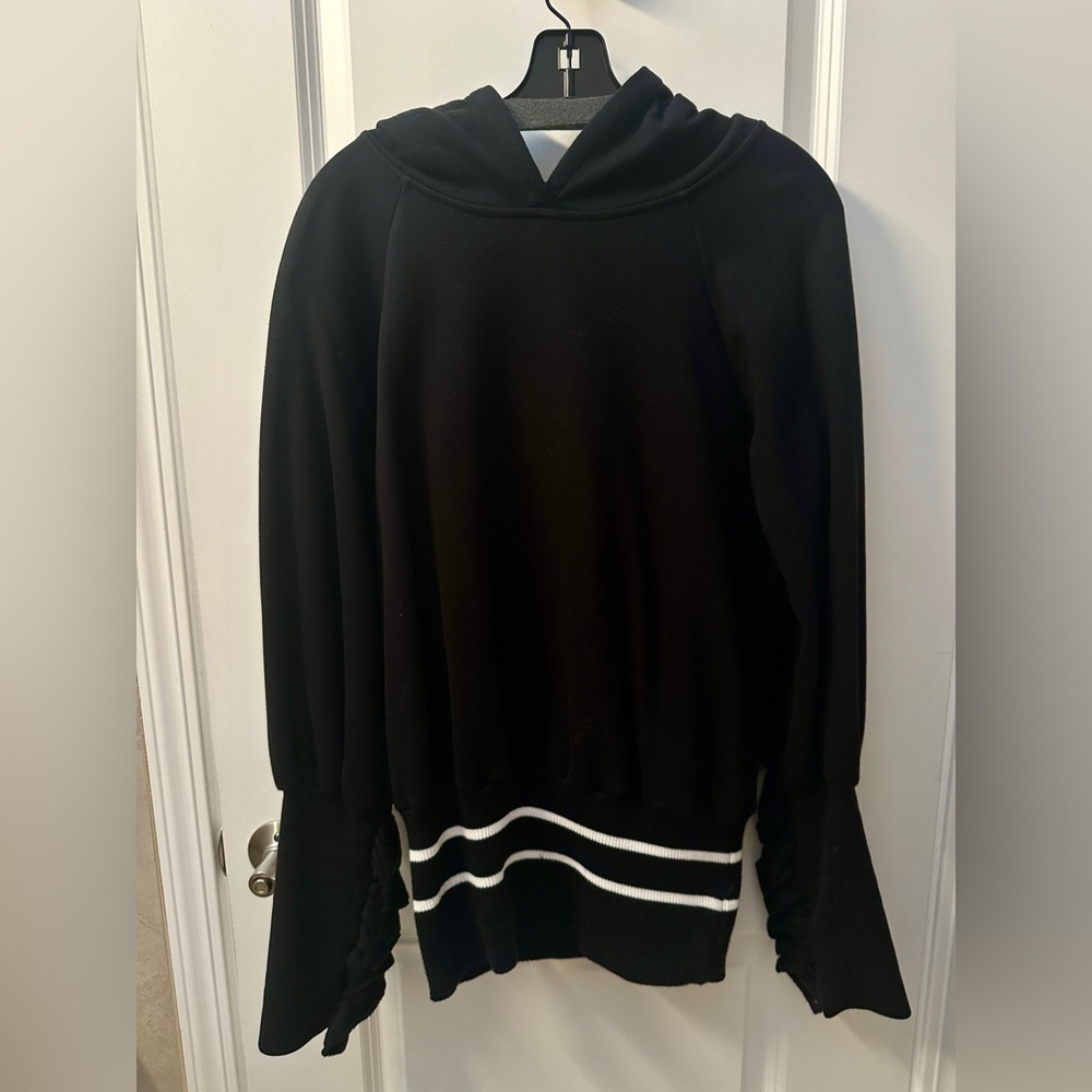 Maggie Marilyn Way Past Curfew Sporty Ruffle Tunic Sweatshirt  SIZE: S